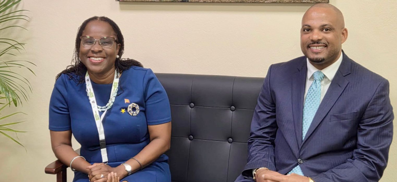 Minister with the Hon. Claudette Joseph